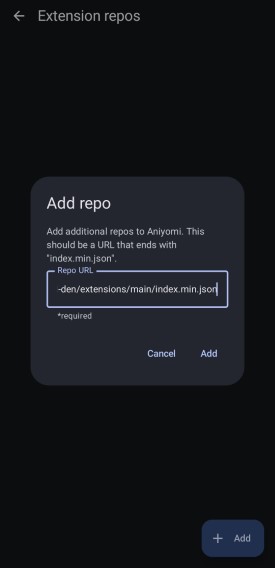 Aniyomi Add Repo