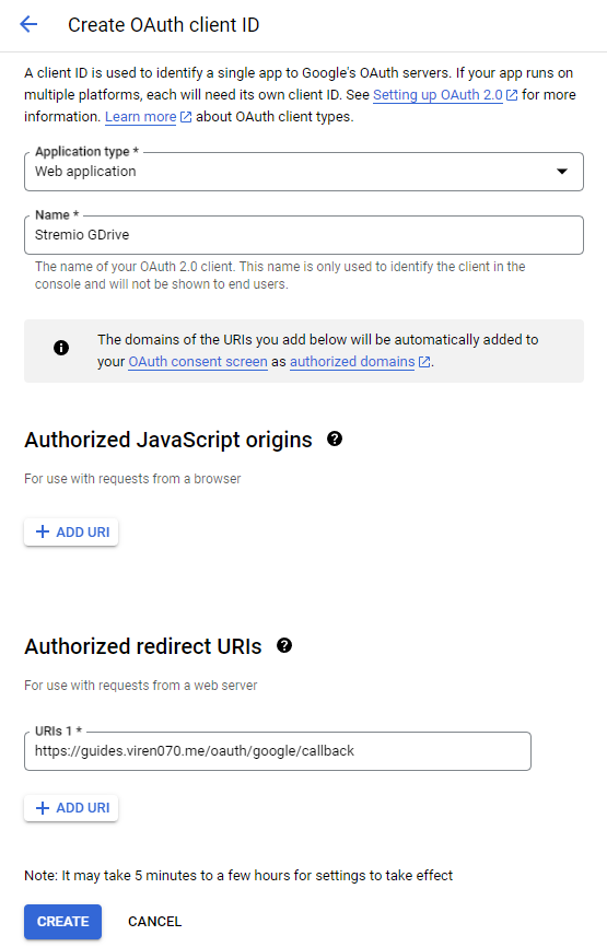 Google OAuth Platform