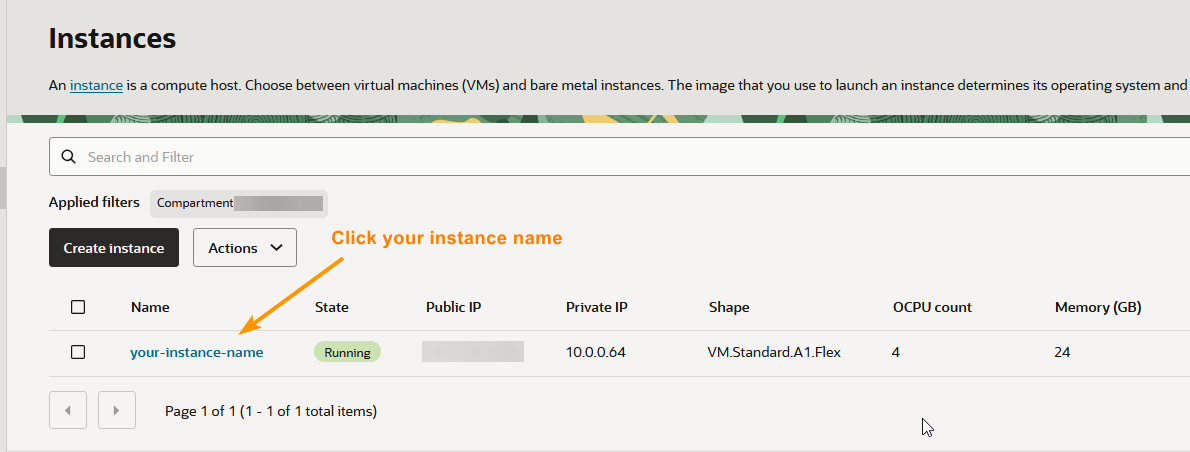 Find your instance