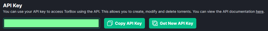 Torbox API Key